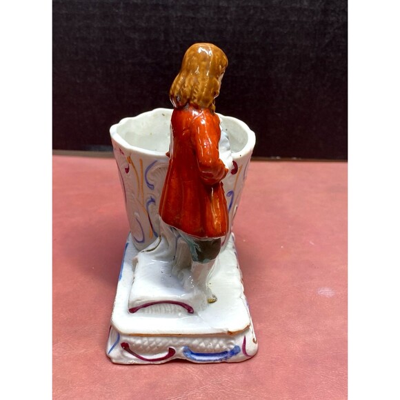 Gold Castle Ceramic Aristocrat Man Planter With Yellow Bird Japan Vintage - Picture 5 of 10